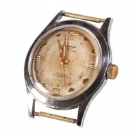 Szwajcarski zegarek naręczny GENEVA SPORT.  17 kamieni. Koperta chromowana, dekiel stalowy.